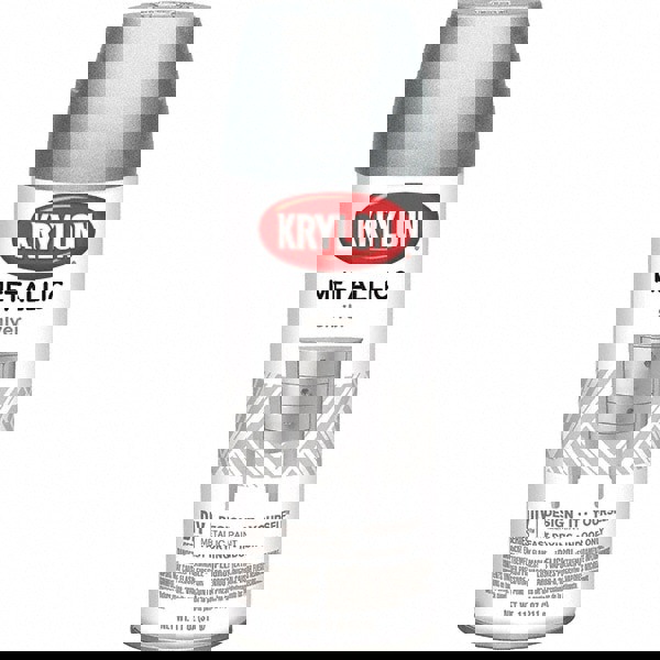 Spray Paint: Silver, Metallic, 16 oz